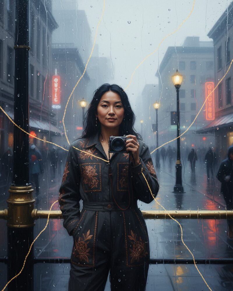 Scaffolding Nocturne by Maya Chen